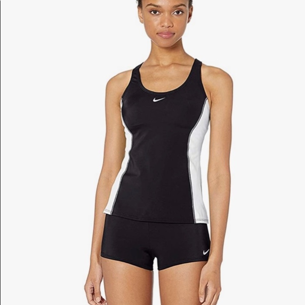Nike Women Color Surge Powerback Tankini Swimsuit